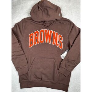 New Era Cleveland Browns NFL Hoodie Brown Orange Helmet Graphic Mens Sweatshirt